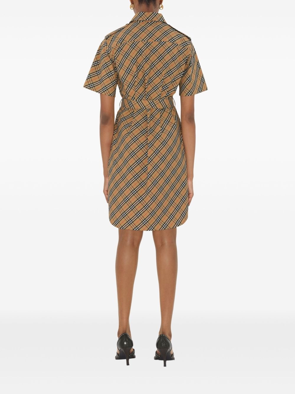 checked cotton dress - 4