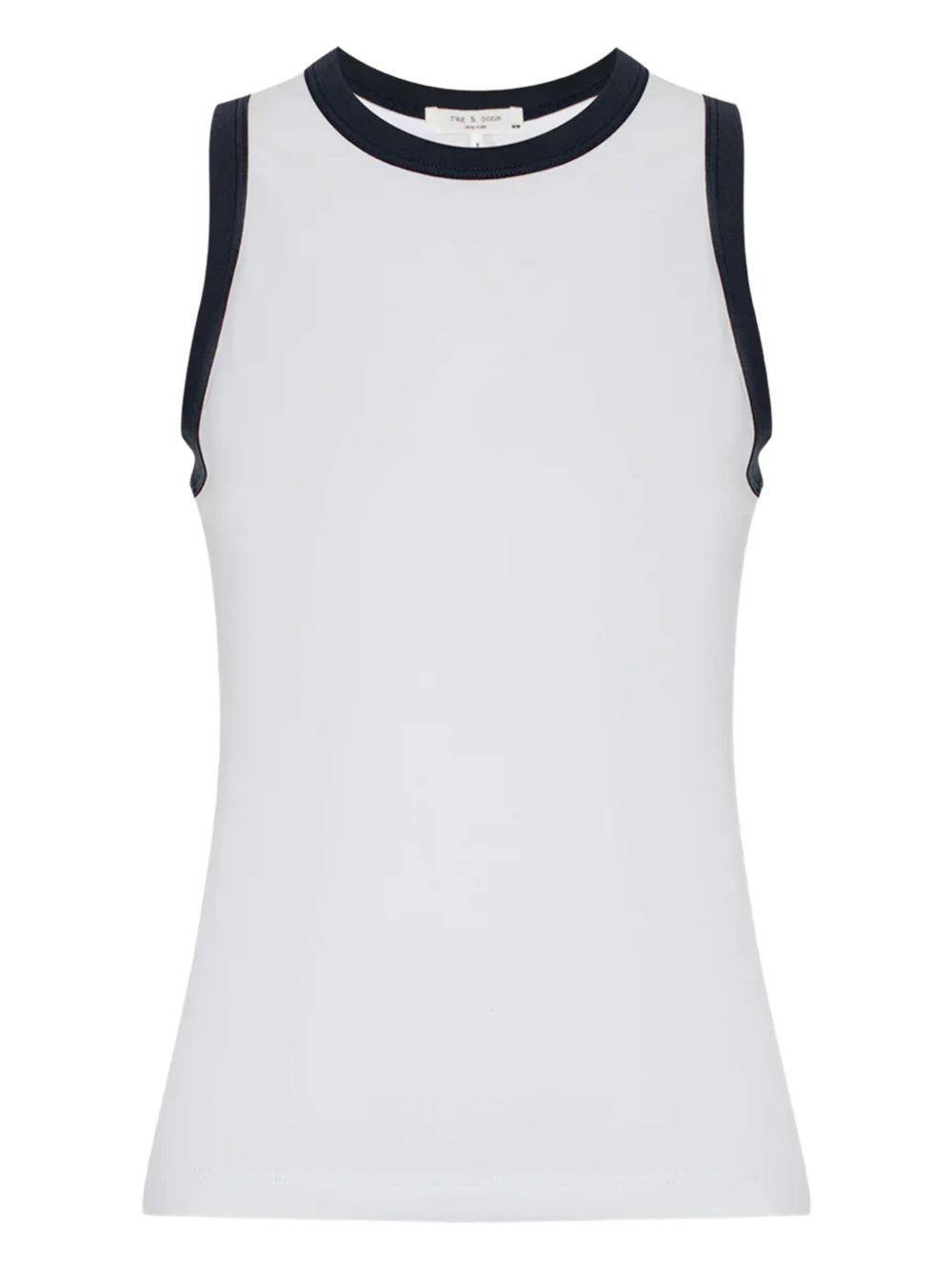 contrast-binding tank top - 1