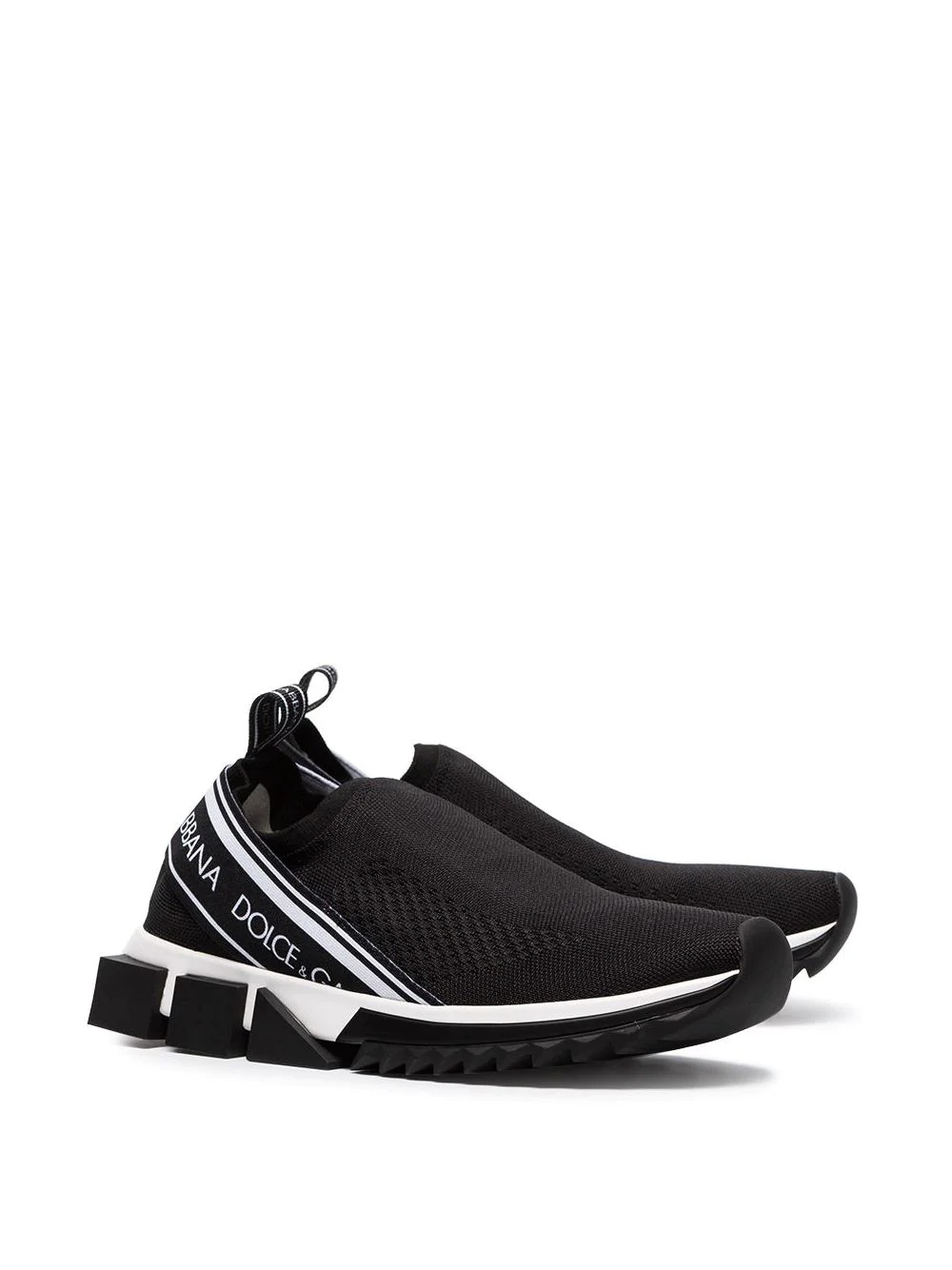 black Sorrento stretch slip-on sneakers - 2