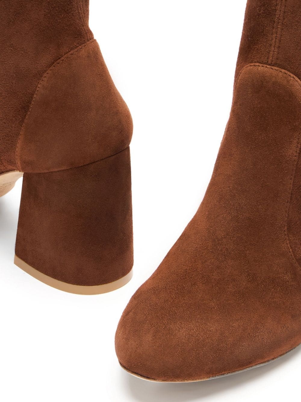 ankle-length suede boots - 6