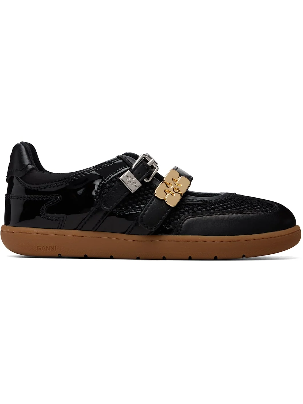 Black Sue Double Strap Sneakers - 1