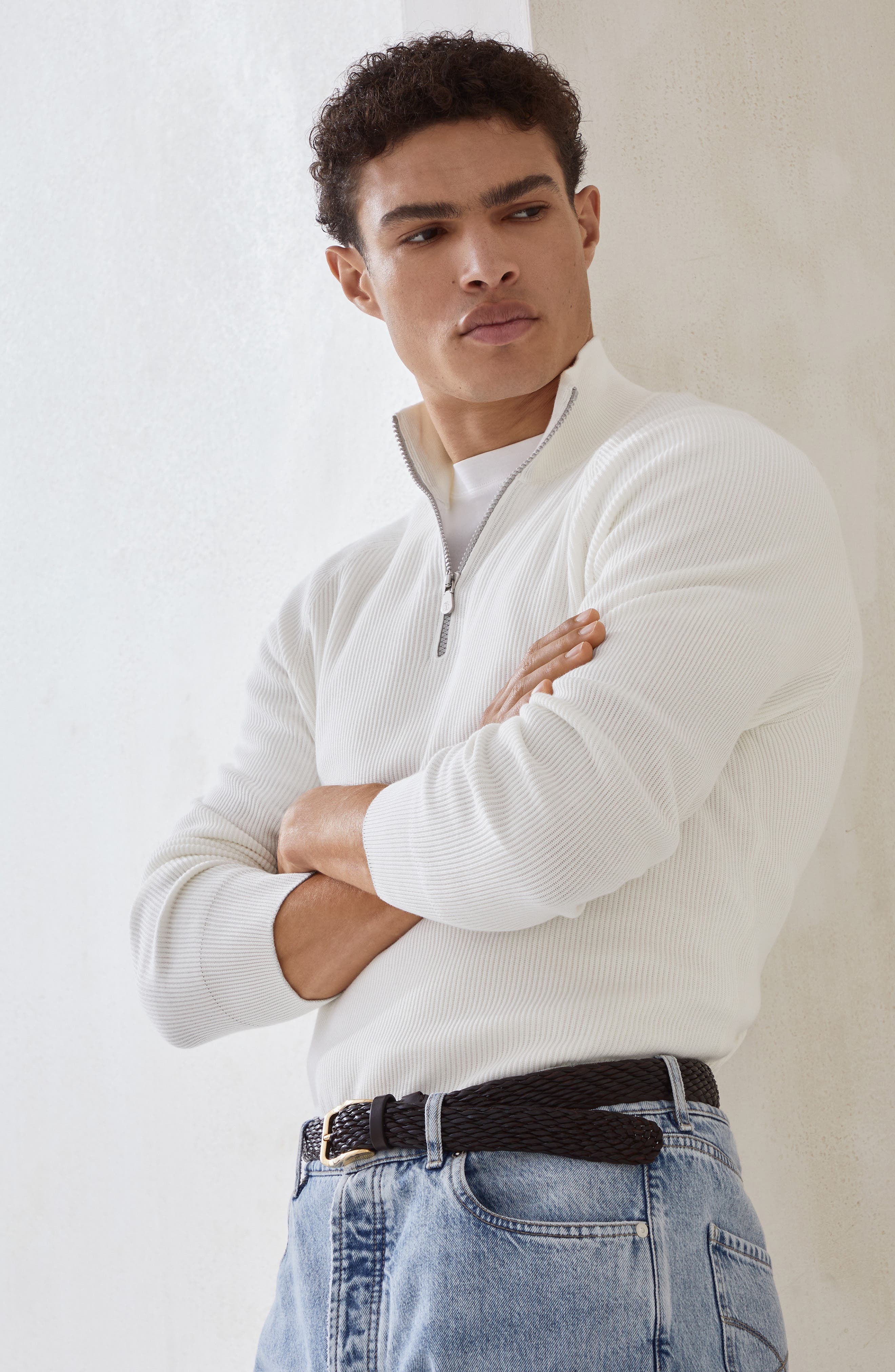 Brunello Cucinelli Cotton sweater in Panama at Nordstrom - 5