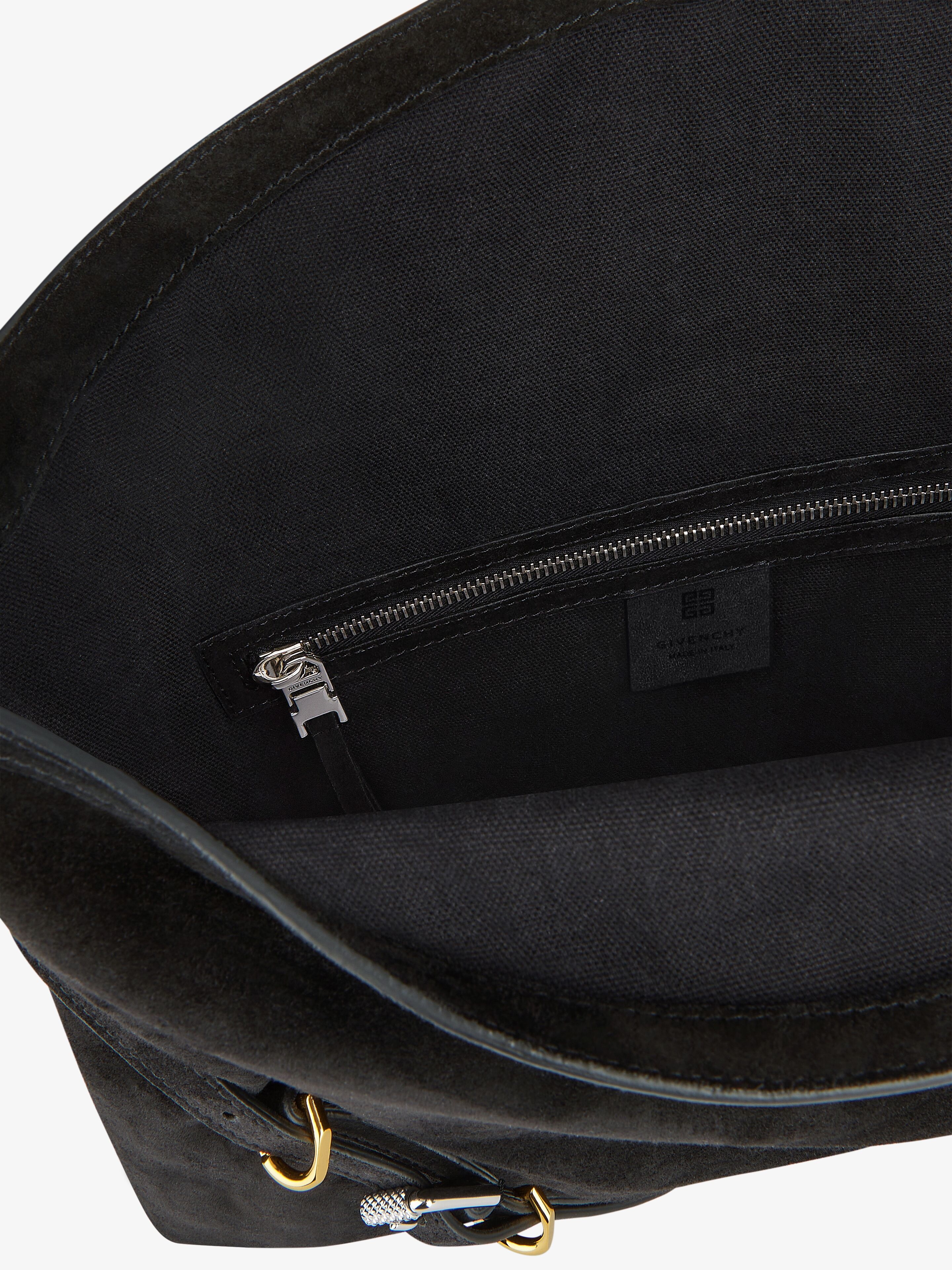 MEDIUM VOYOU BAG IN SUEDE - 4