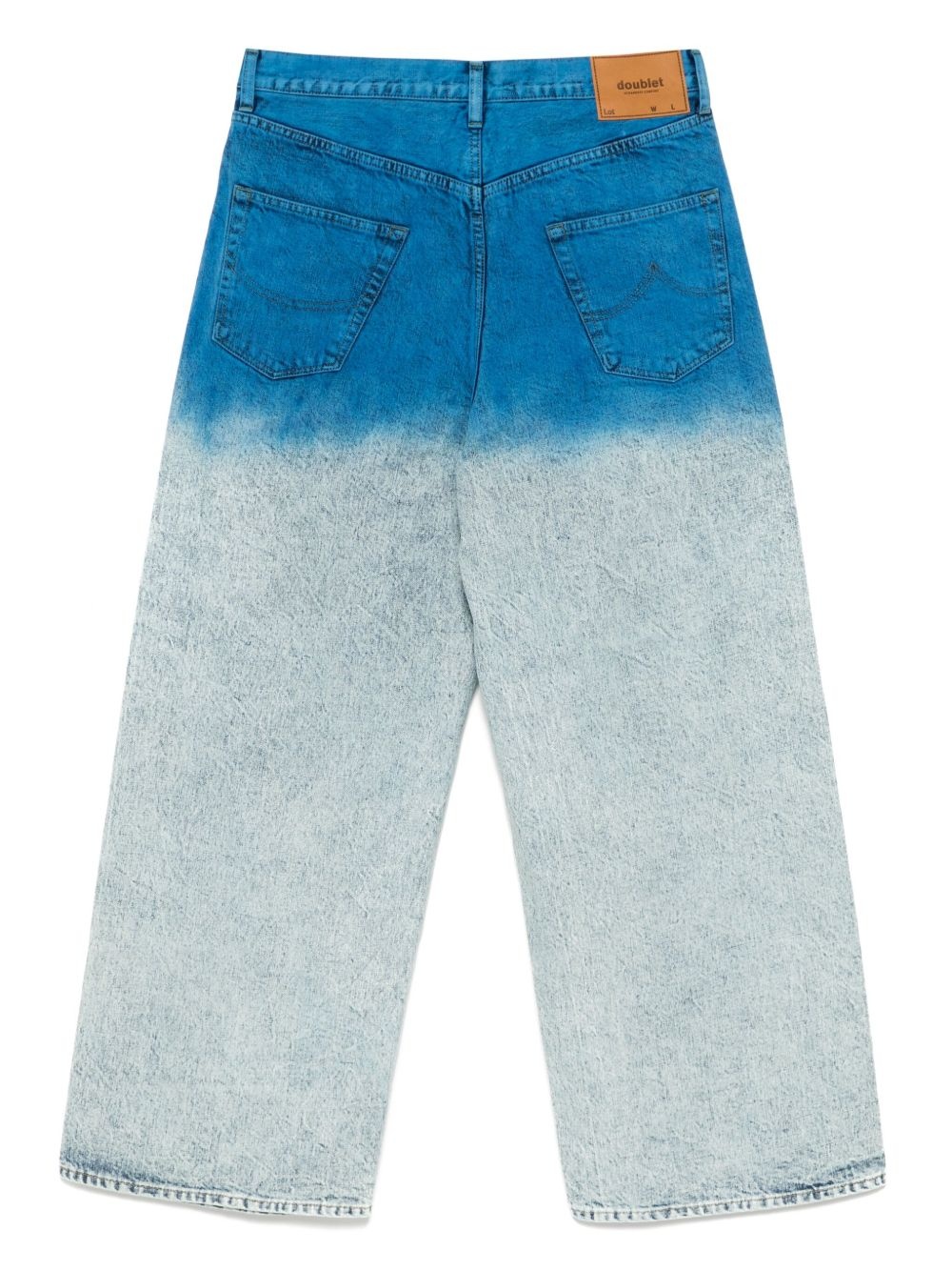 anime hand-printing jeans - 2