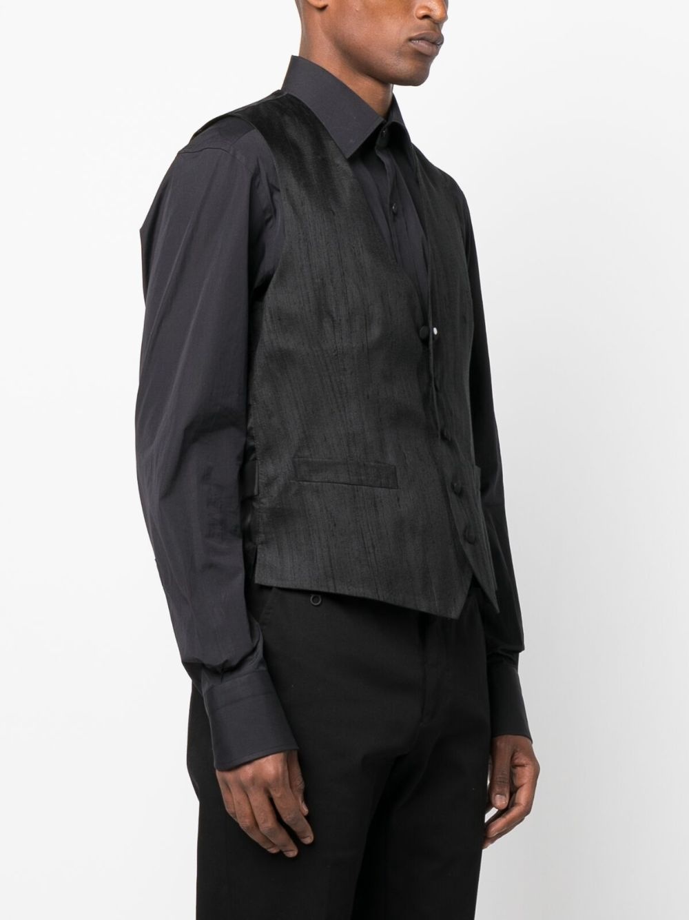 logo-patch waistcoat - 3