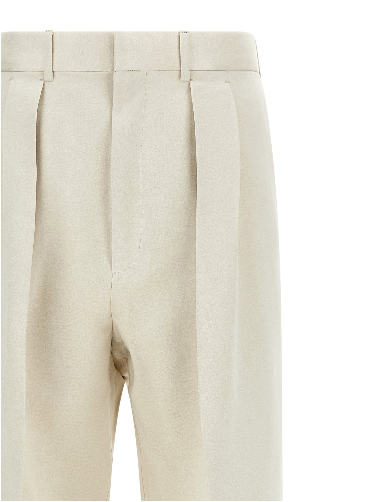 Double Pinch Pants Beige - 3