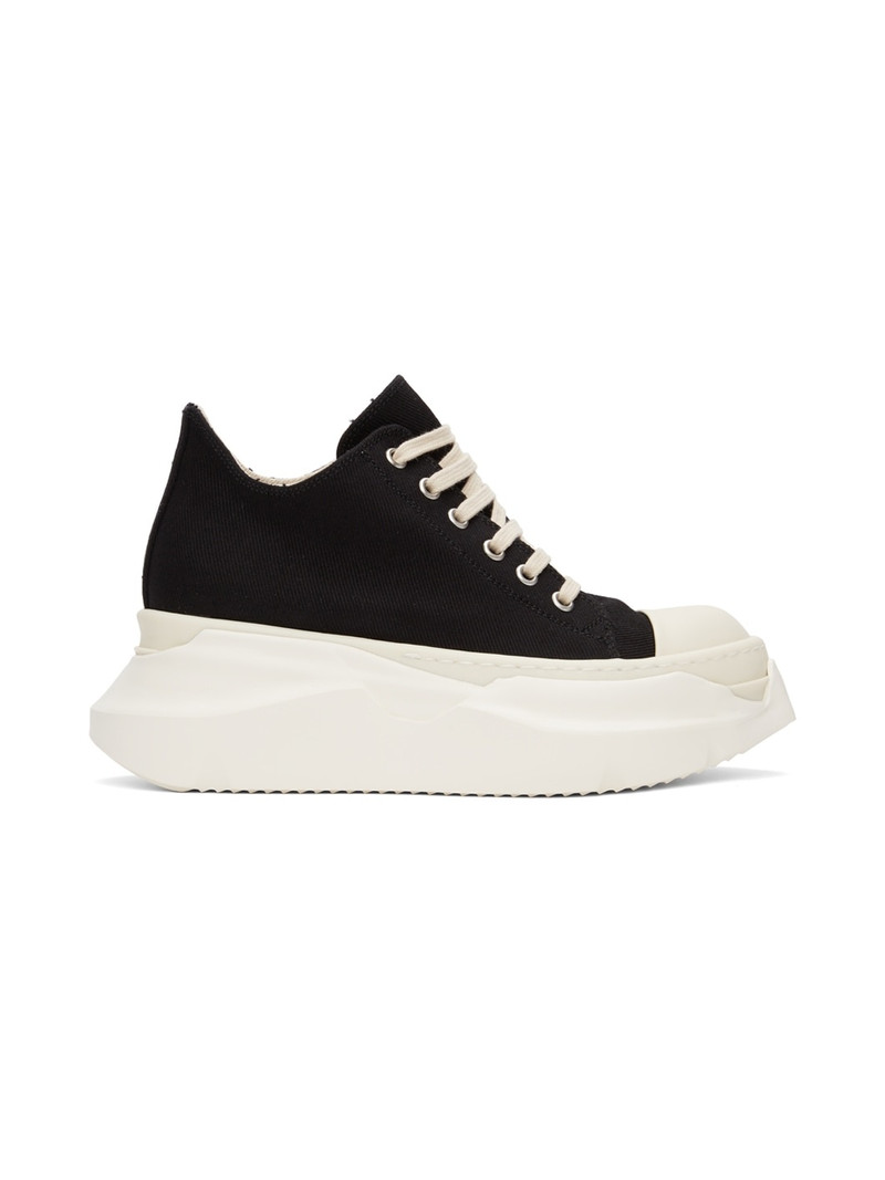 Black Abstract Sneakers - 1