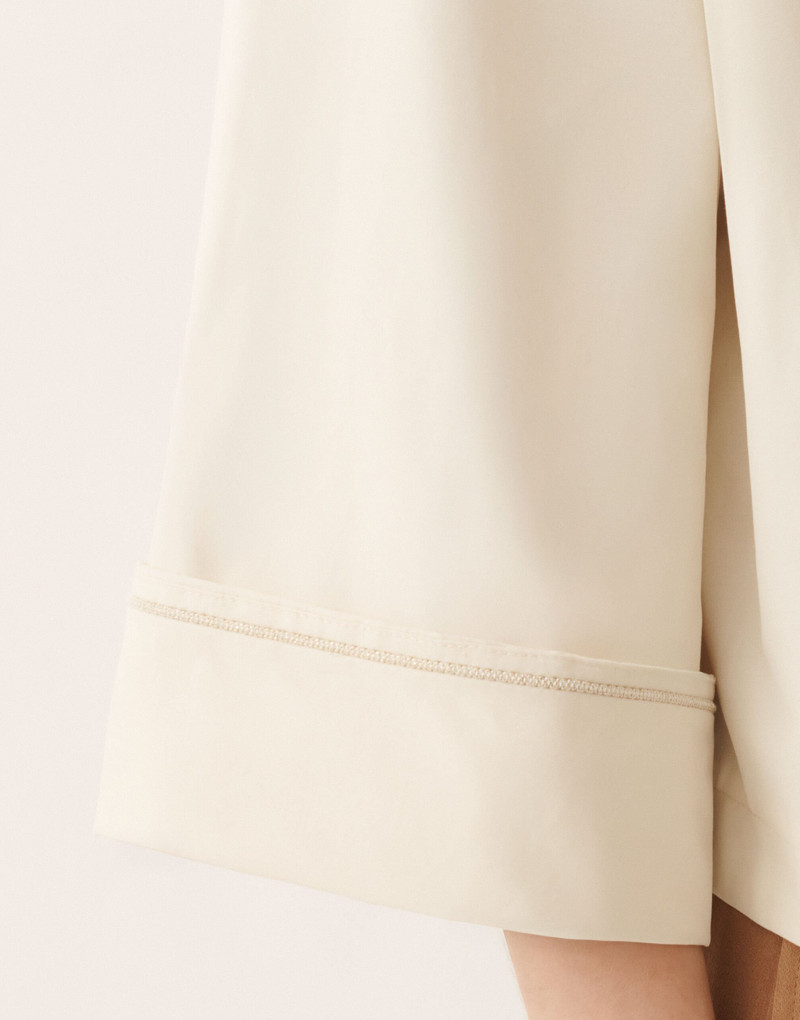 Boxy caban in trench cotton 6