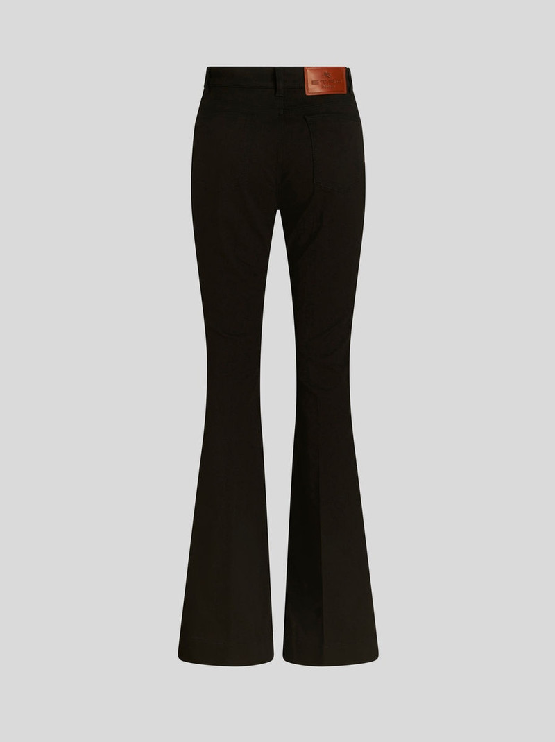 FLARED JEANS WITH FOLIAGE EMBROIDERY 5