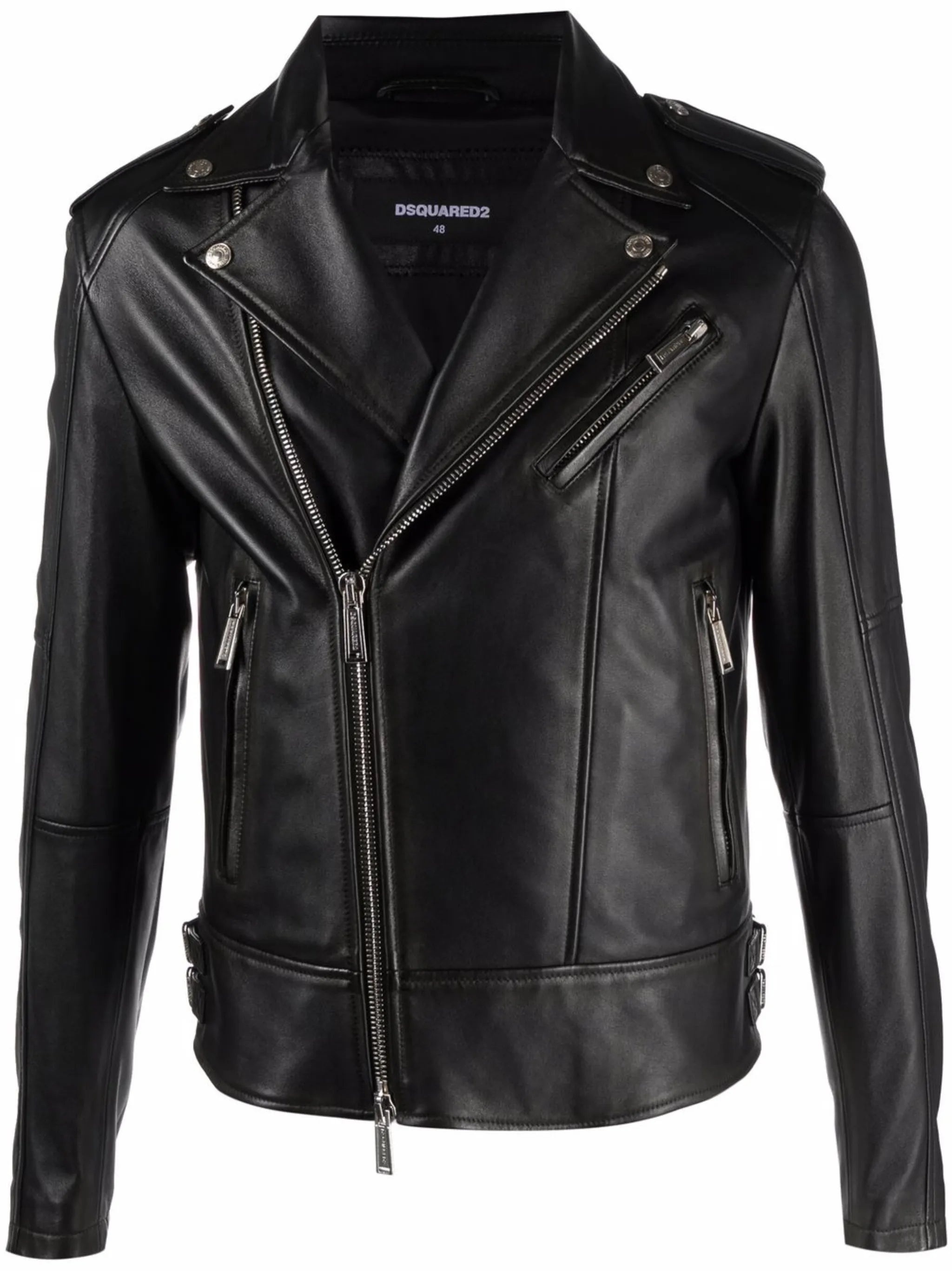 Dsquared2 Leather Biker Jacket - 1
