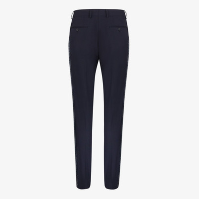 FENDI Blue wool pants outlook