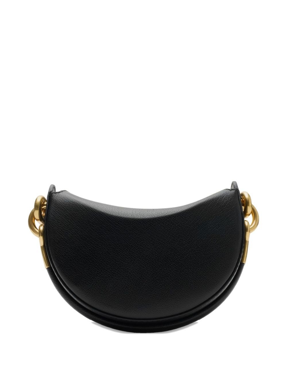 half-moon leather clutch - 3