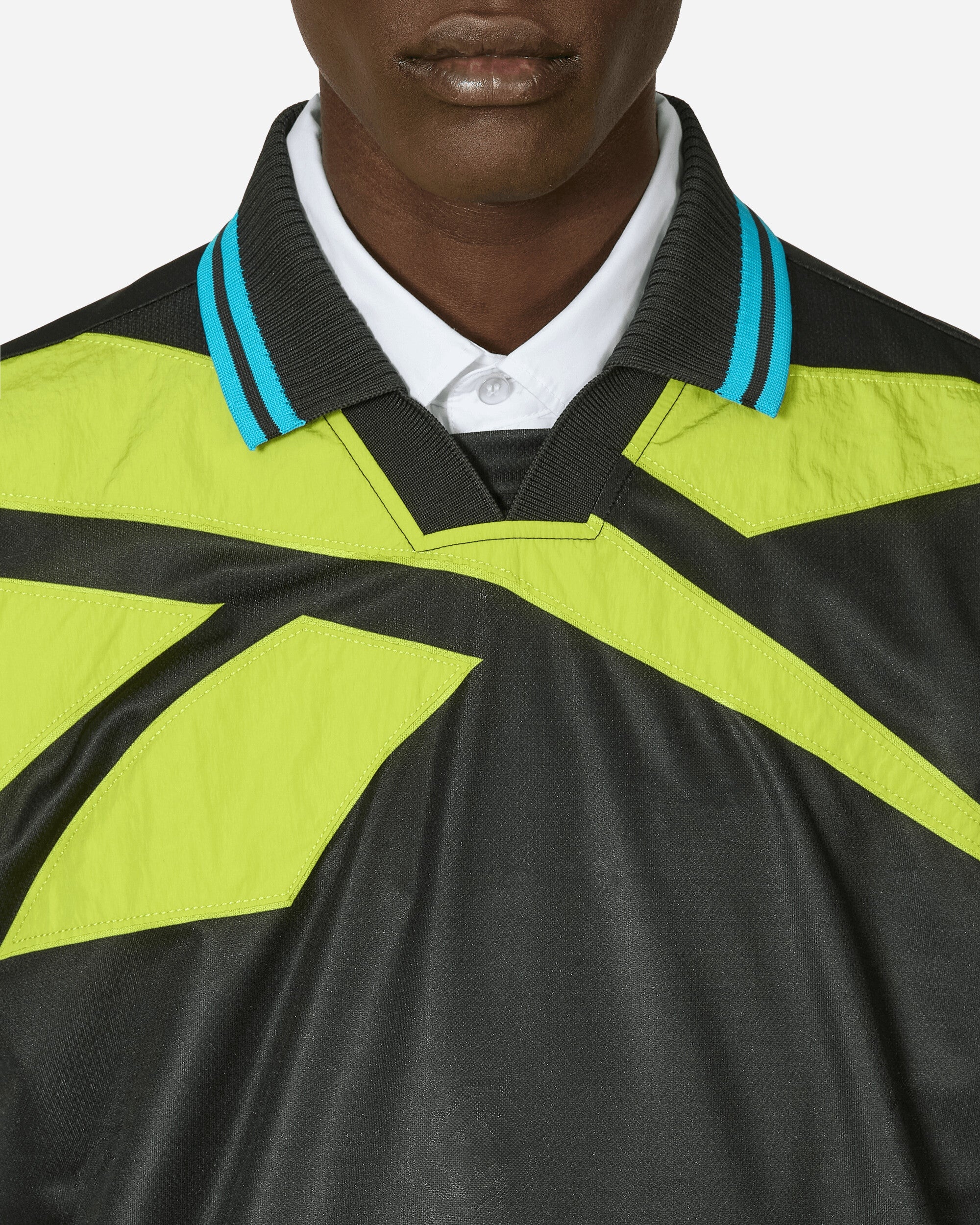 Botter Vector Layered Polo Shirt Black / Acid Yellow - 5