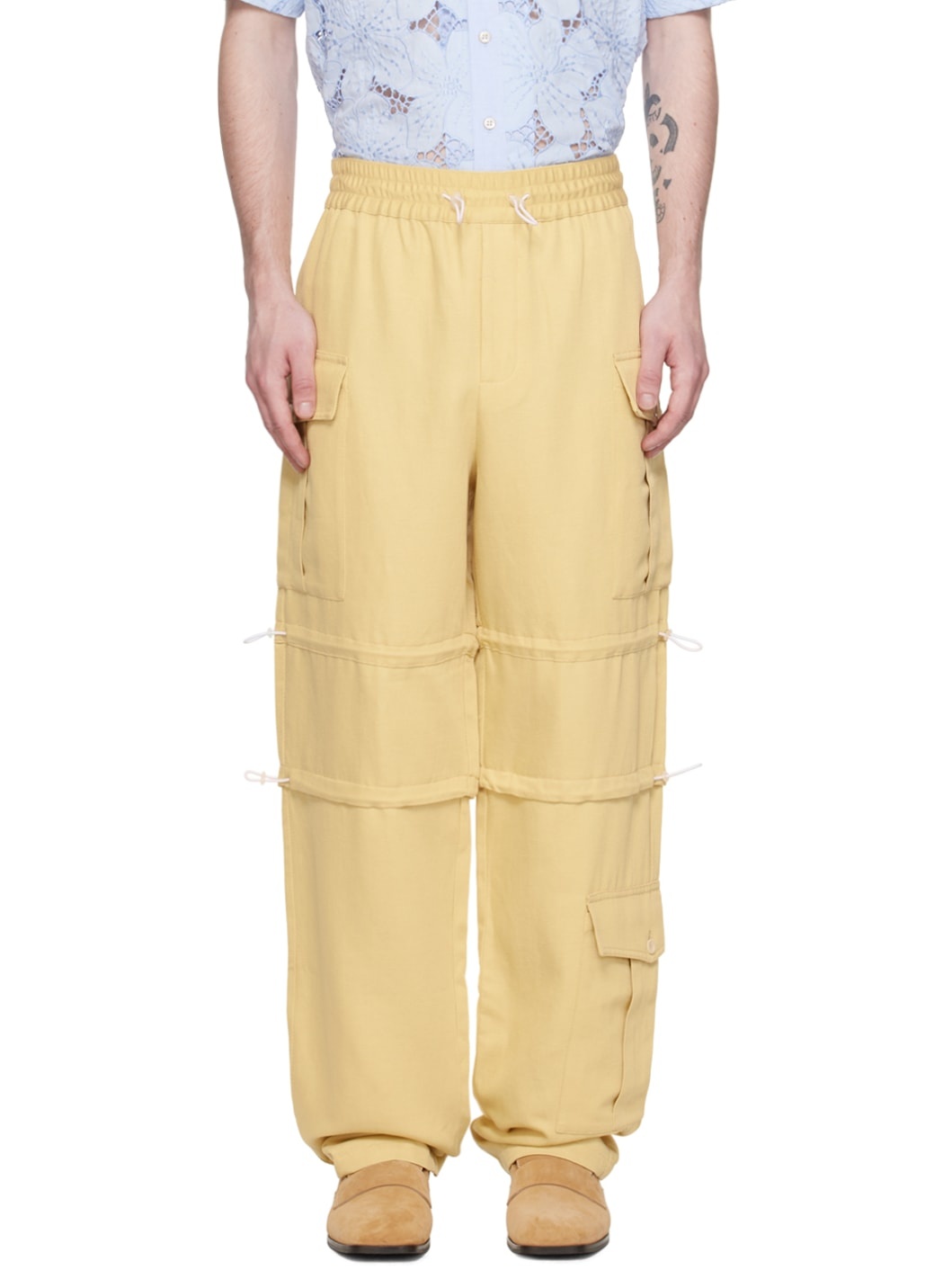 Yellow Roam Cargo Pants - 1
