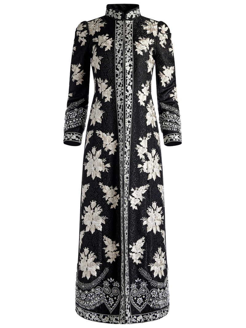 THOMAS EMBROIDERED MAXI COAT 1