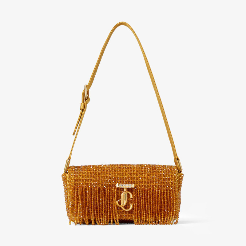 Varenne Mini Shoulder
Sunflower Satin Mini Shoulder Bag with Crystal Fringe 1