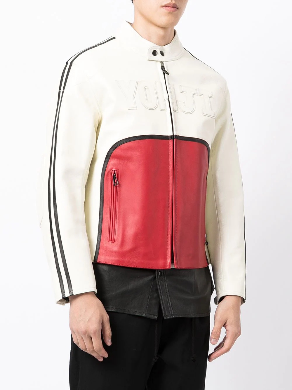 colourblock biker jacket - 3