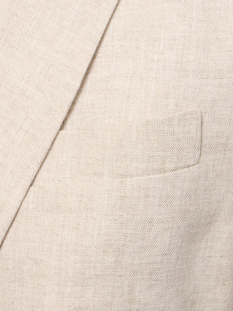 Single breast linen jacket - 5