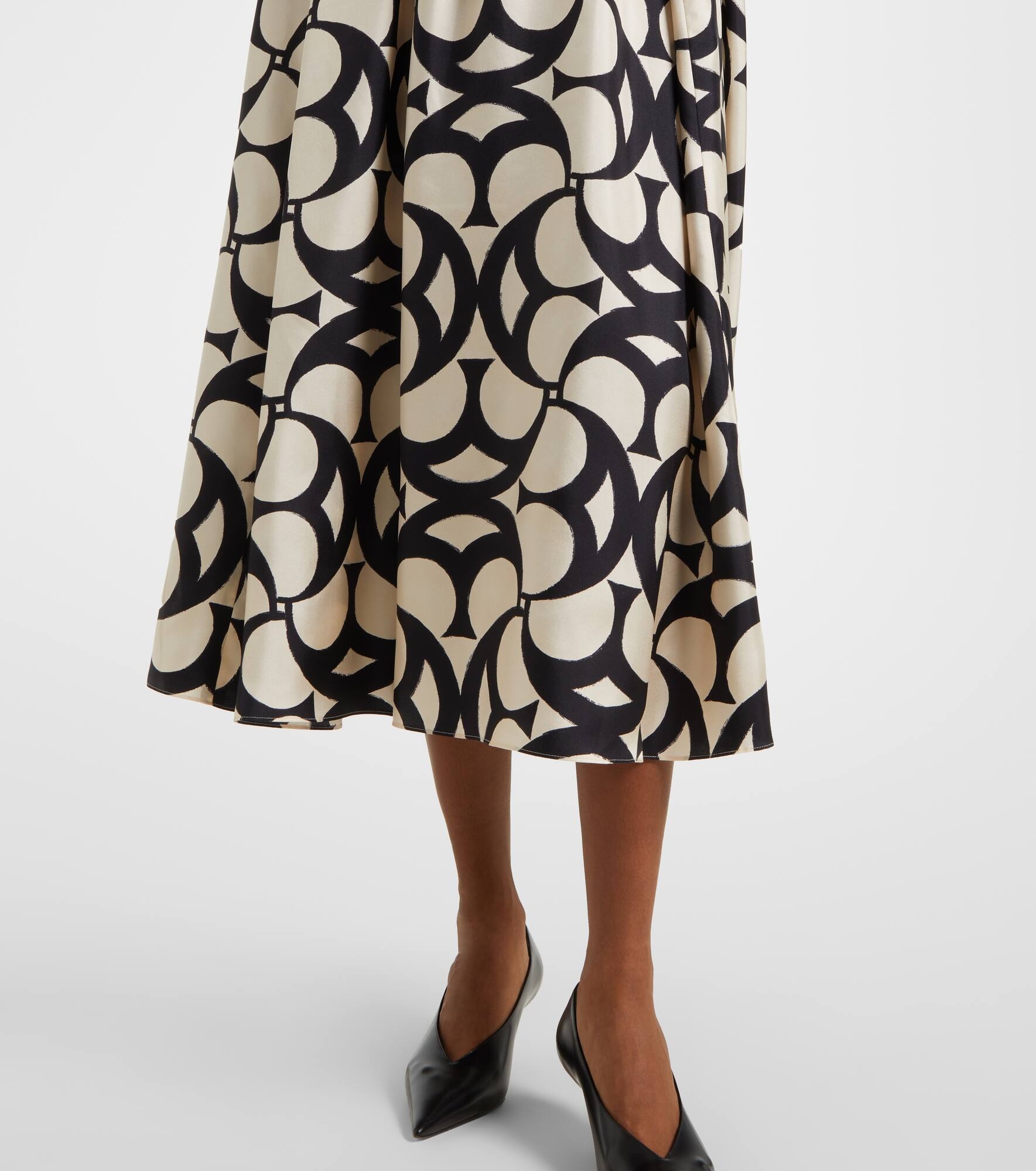 Nina silk twill maxi dress - 6