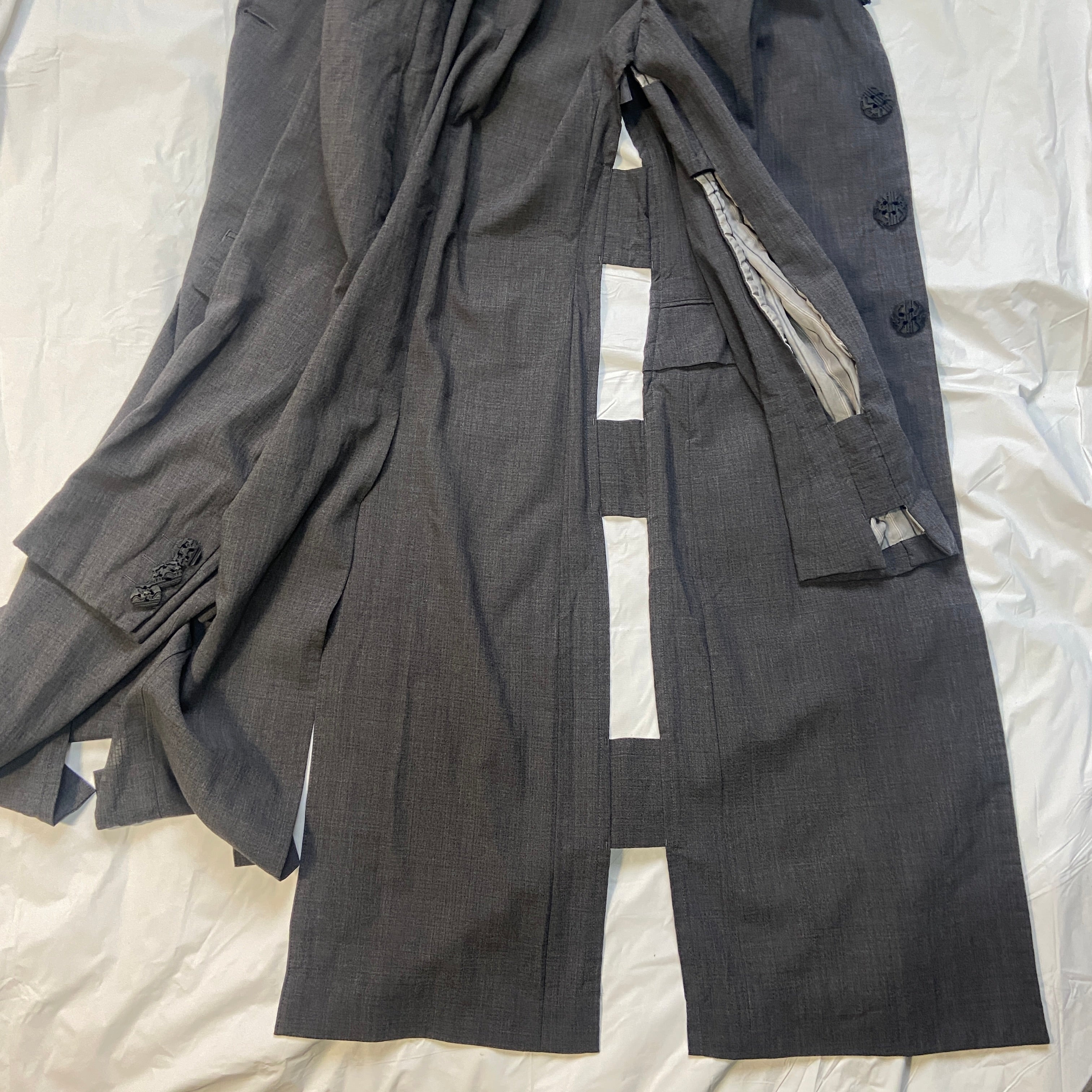 Comme des garçons Homme plus cut-out wool long coat S - 19