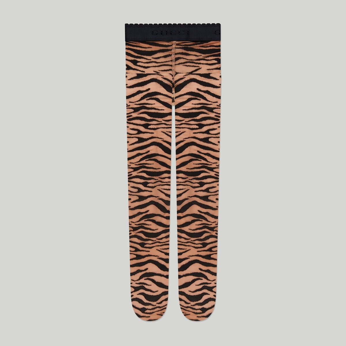 Stretch knit zebra print tights - 1