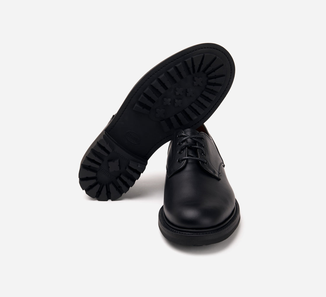 Lug Sole Derby - Black Waxy Leather - 4