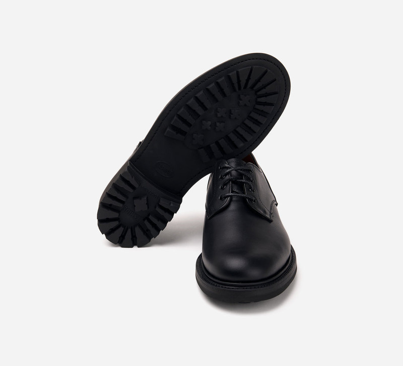 Lug Sole Derby - Black Waxy Leather 4