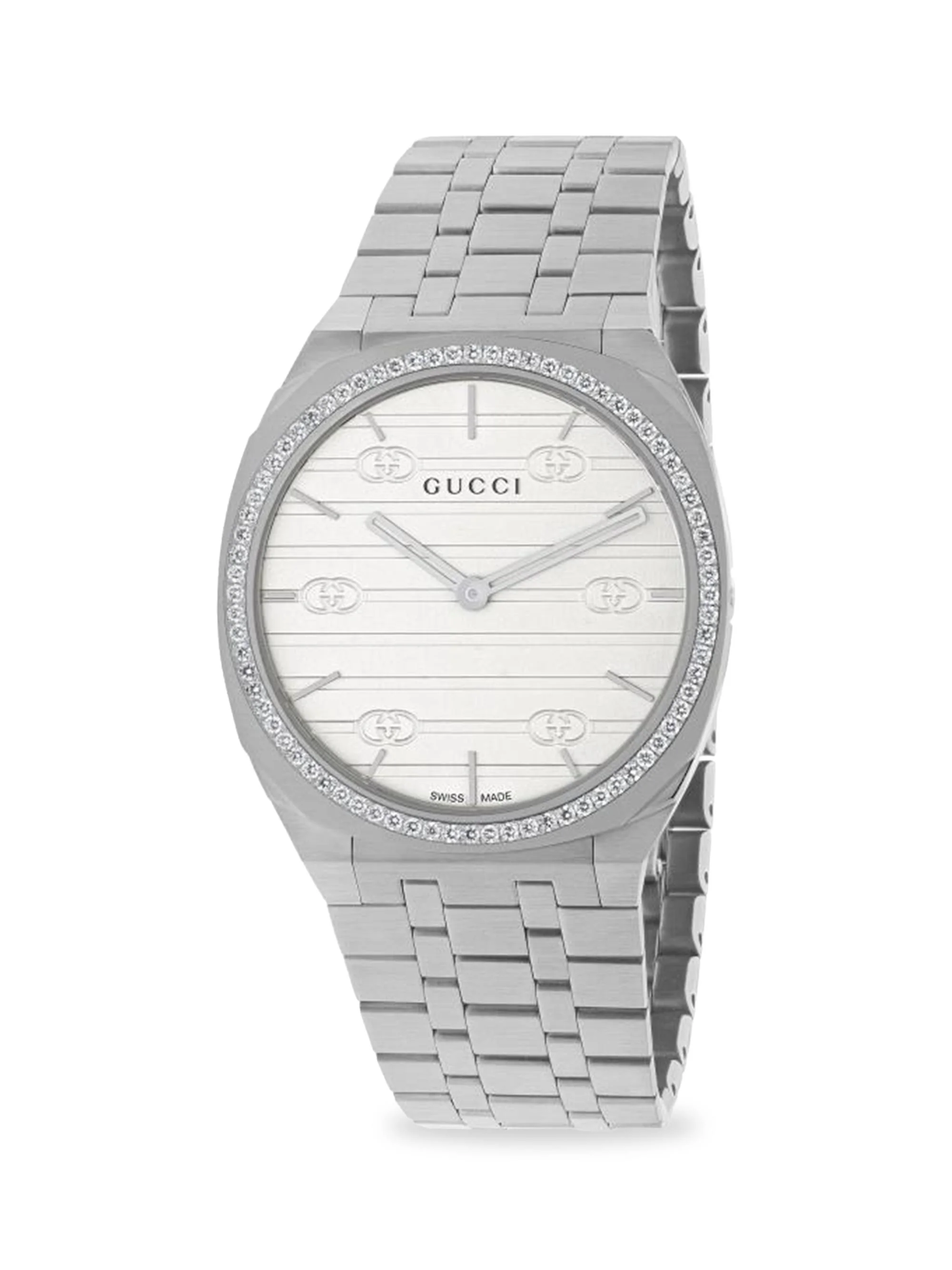 Men's 25H Stainless Steel Bracelet Watch, 34MM - 1