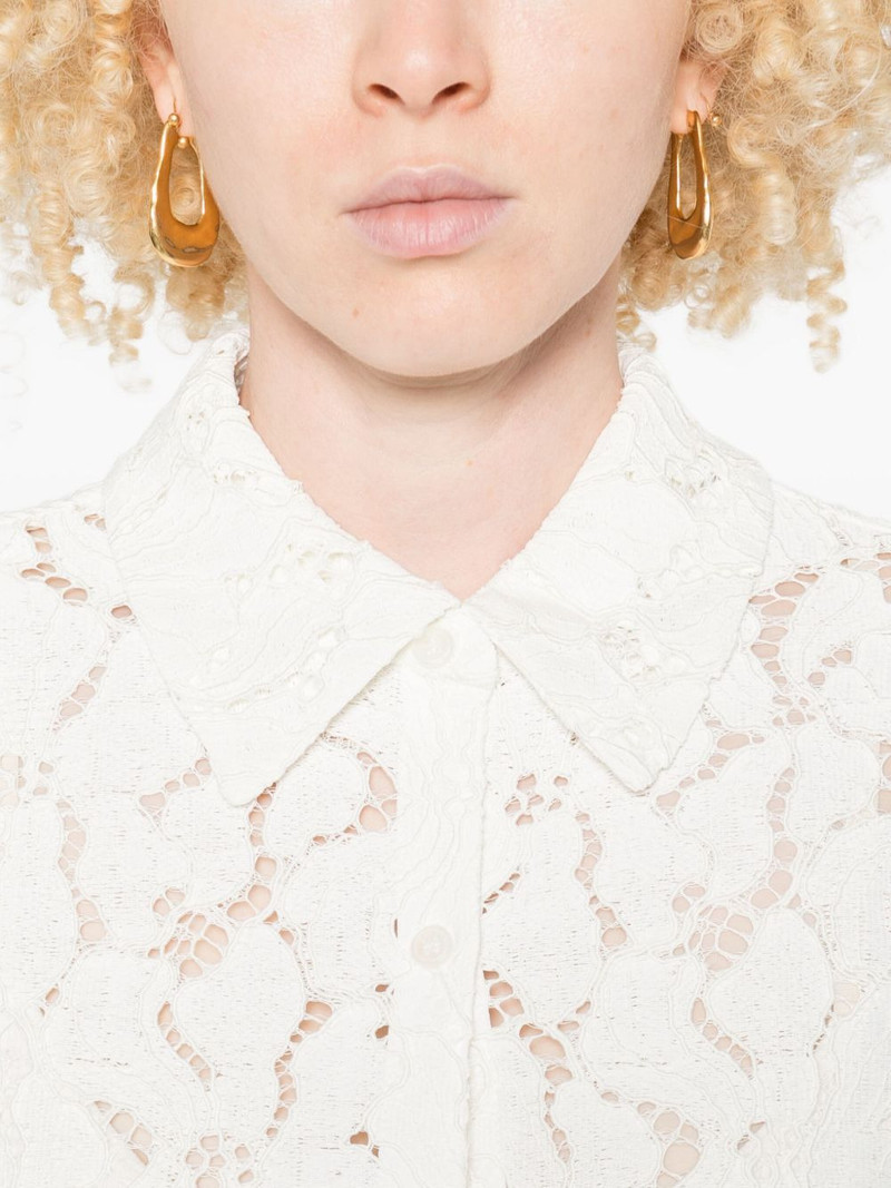 lace scalloped-hem shirt 5