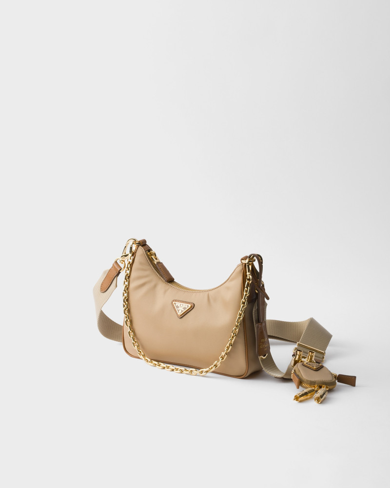 Prada Prada Re-Edition 2005 Re-Nylon and Saffiano leather bag with charm outlook