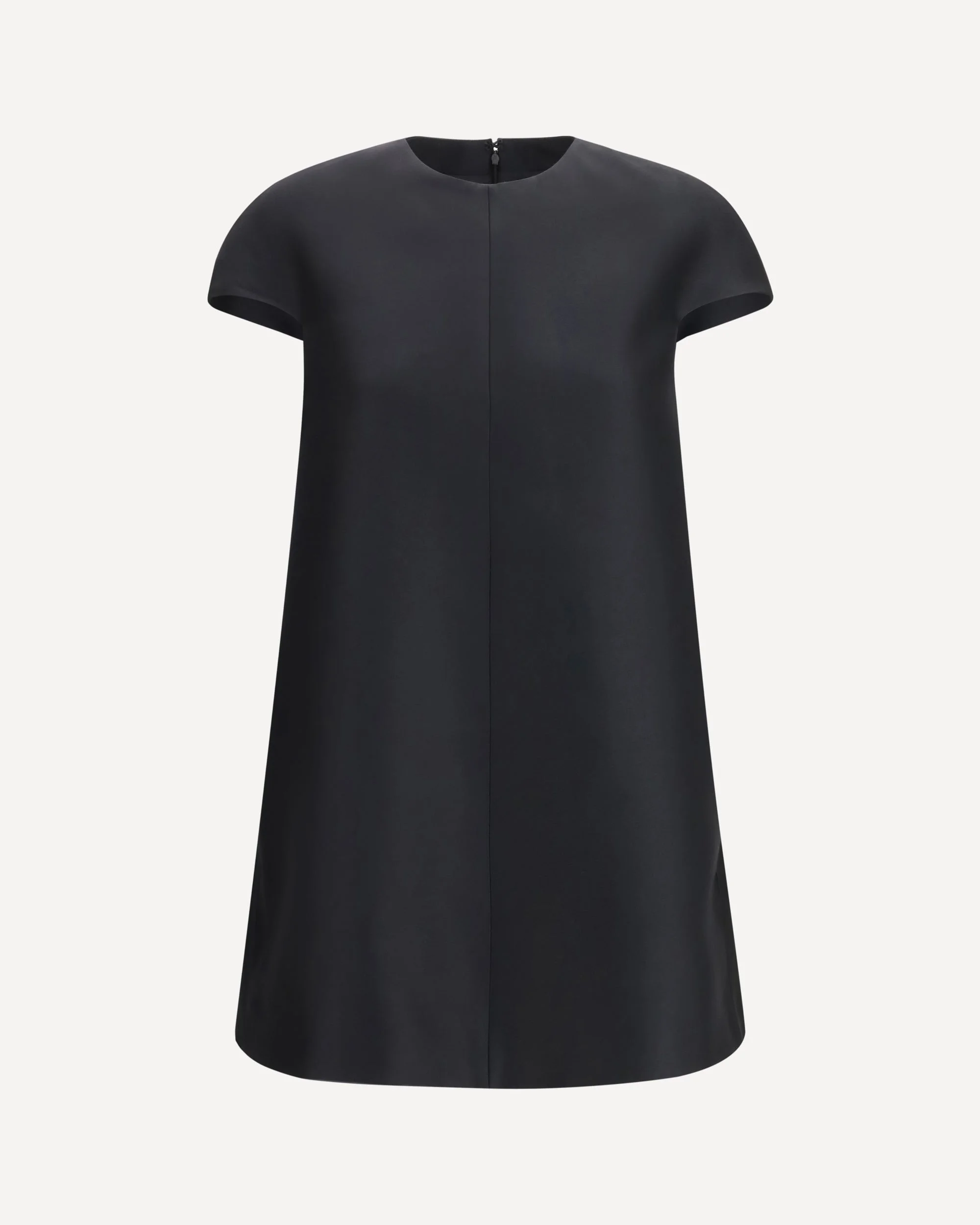 Baby doll mini Dress in wool and silk - 1