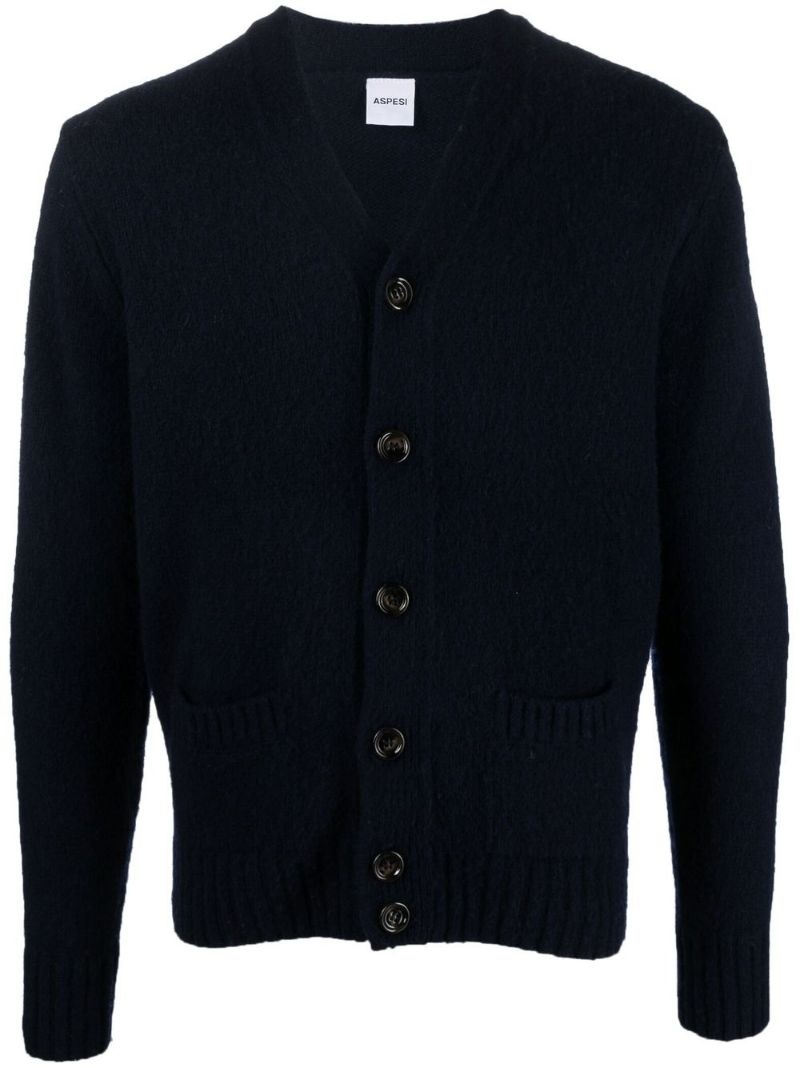 button-down knit cardigan - 2