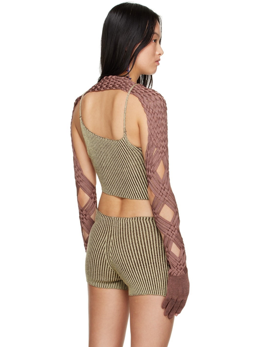 SSENSE Exclusive Yellow & Brown Tank Top - 3