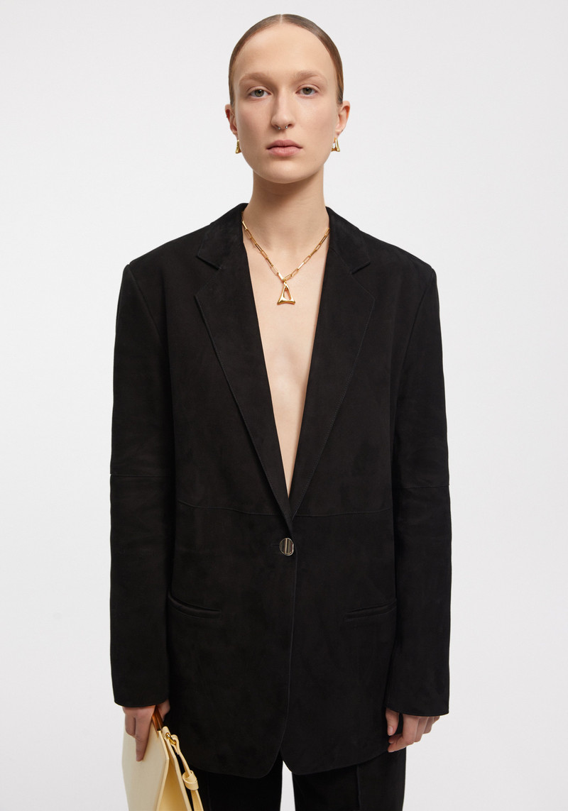 MERCEDES Classic suede blazer 3
