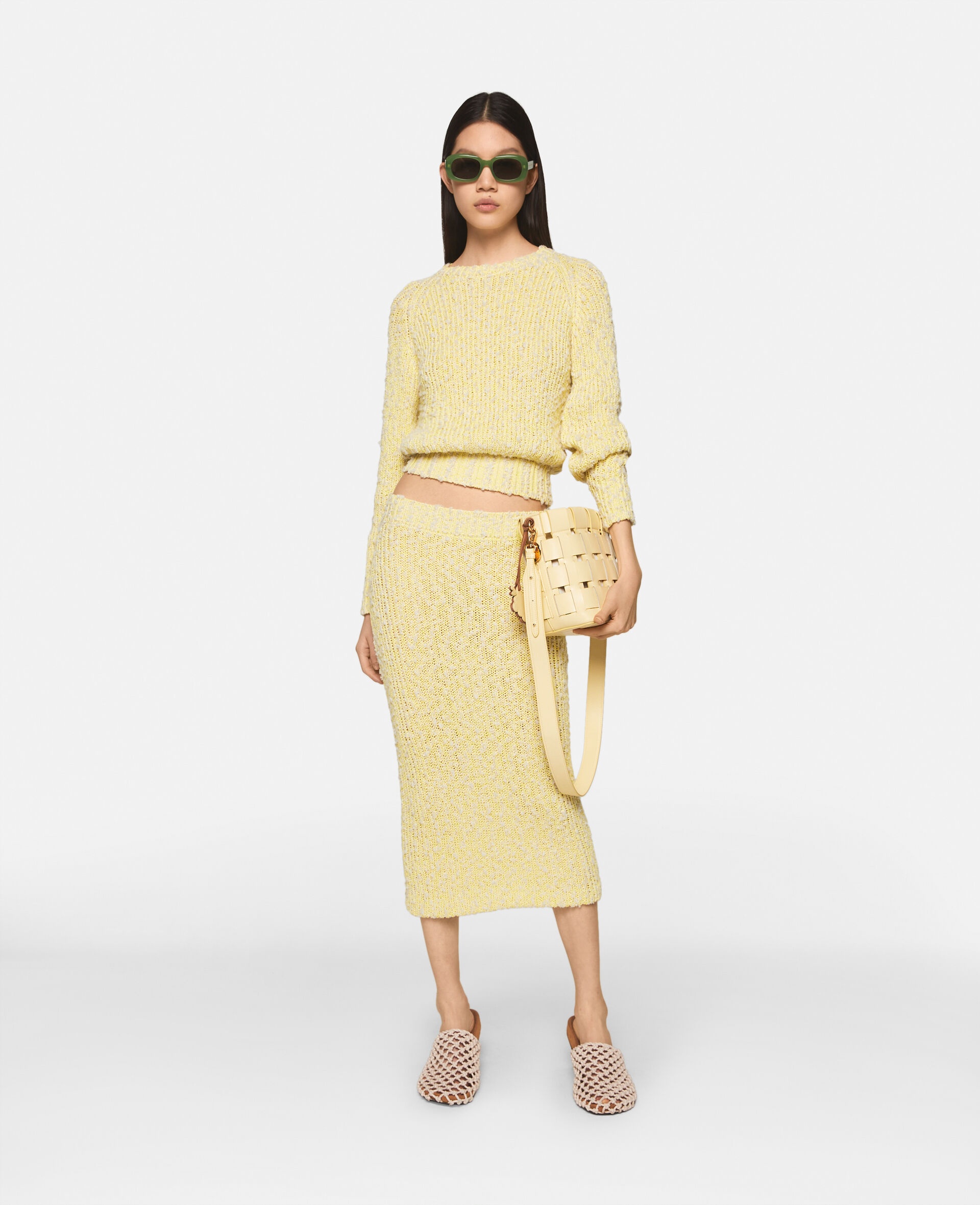 Textured Cotton Knit Crewneck Jumper - 2