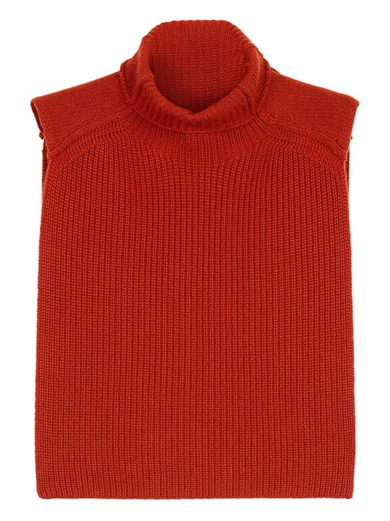 turtleneck cape sweater 1