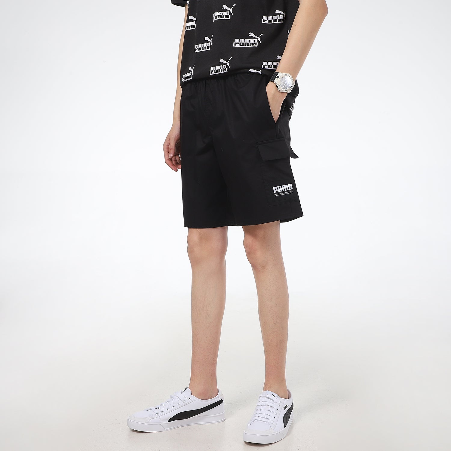 PUMA Cargo Shorts 'Black' 845860-01 - 5