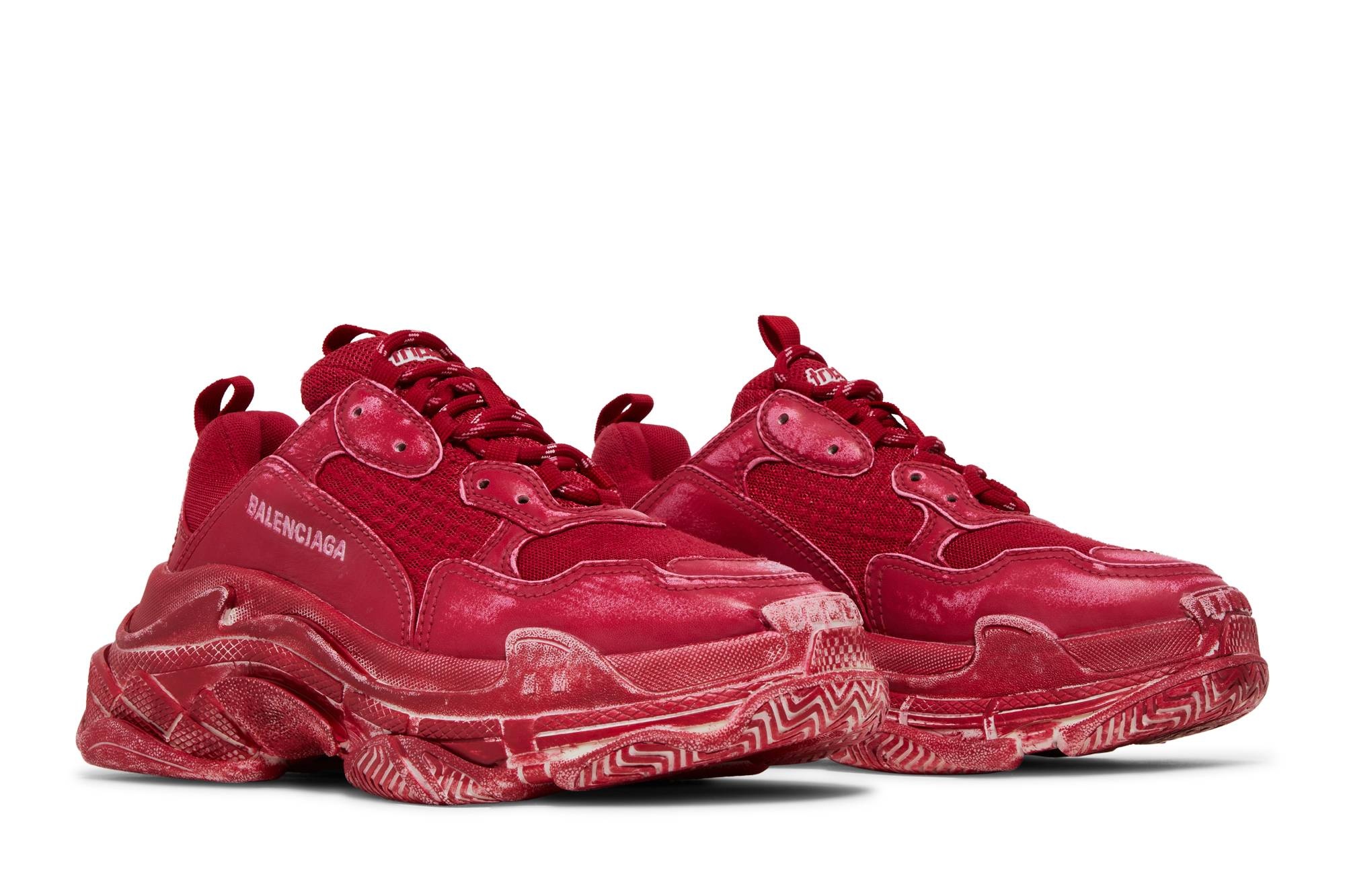 Balenciaga Wmns Triple S Sneaker 'Dark Red' - 8