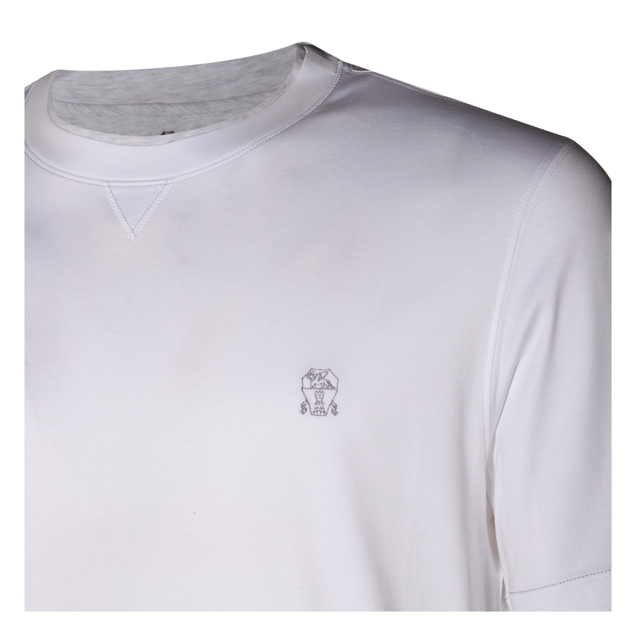 Brunello Cucinelli｜ (M0B137451G CGY23) T-shirt with faux-layering for Man in Cobalt | Brunello