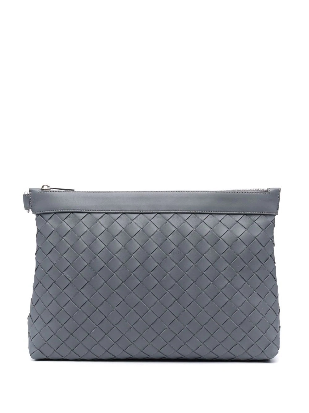 interwoven-design clutch bag - 1