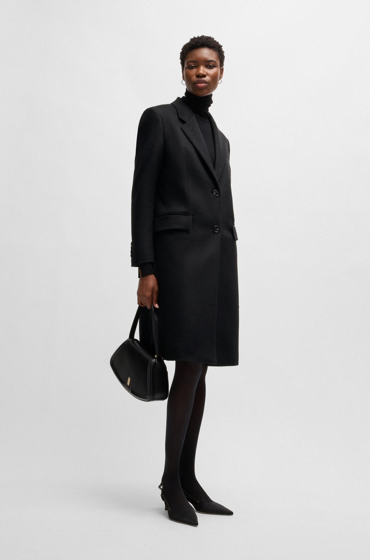 SLIM-FIT COAT IN WOOL AND CASHMERE - 2