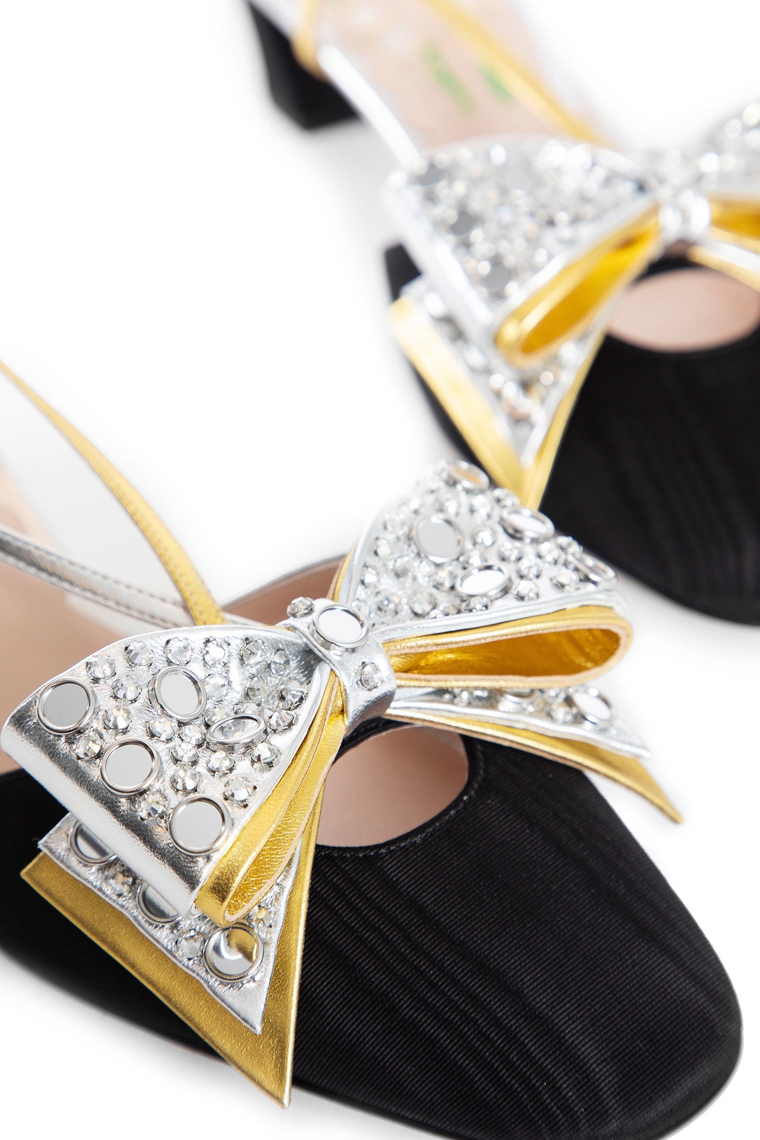 Bowow-Slingback-Pumps-In-Moire-Fabric - 6