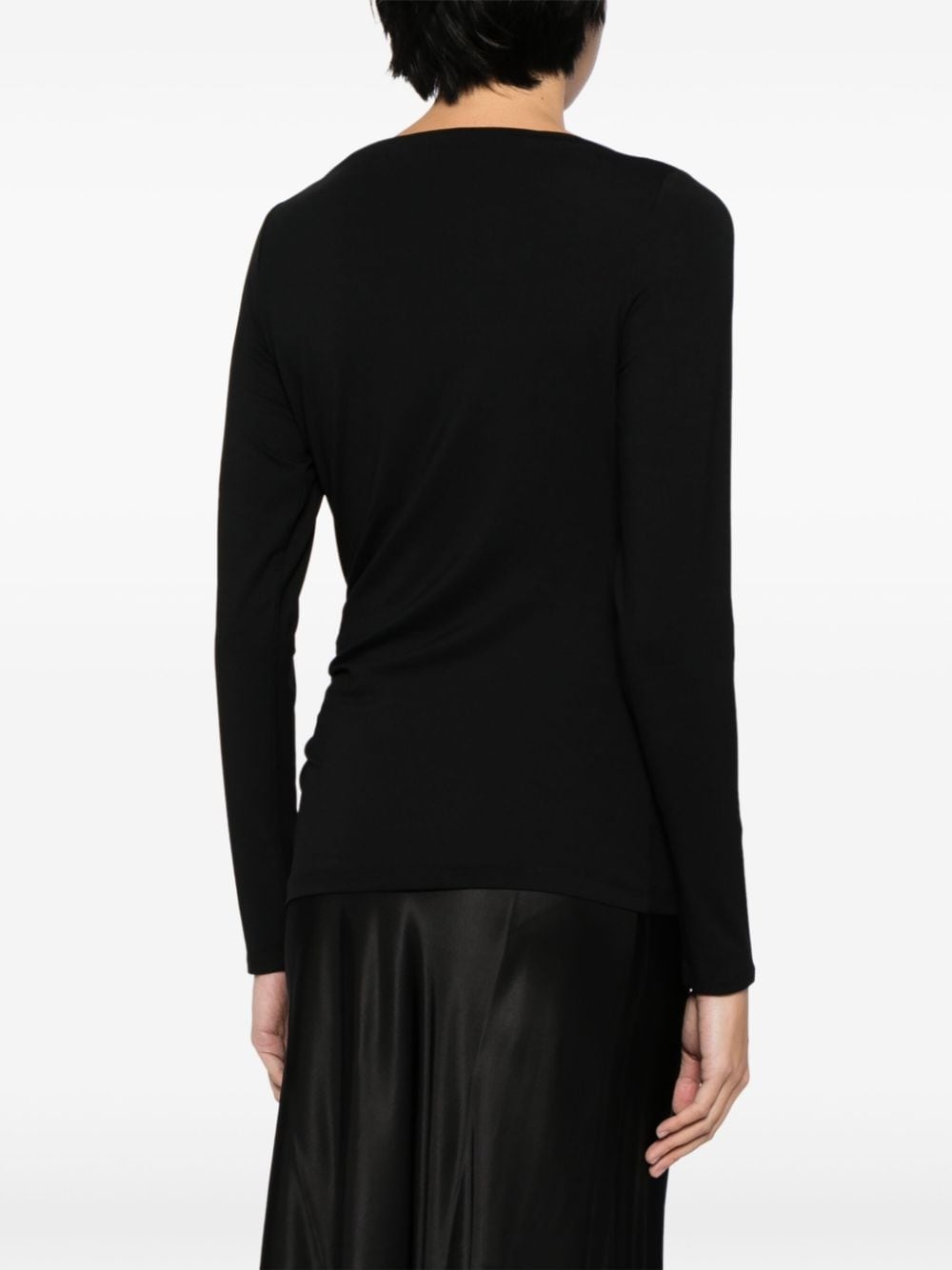 ruched long-sleeve top - 4