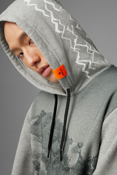 Covell Hoodie in Light gray melange - 4
