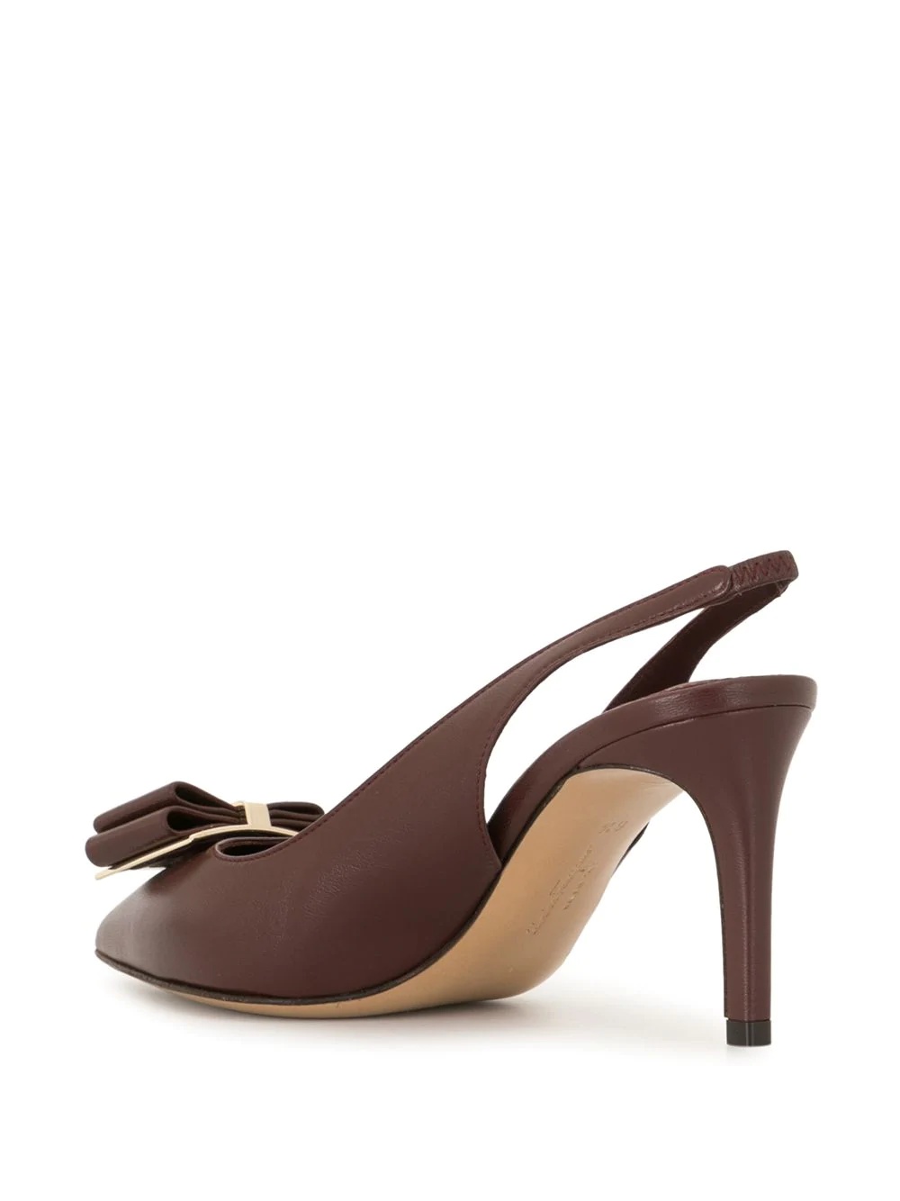 slingback bow buckle pump - 3