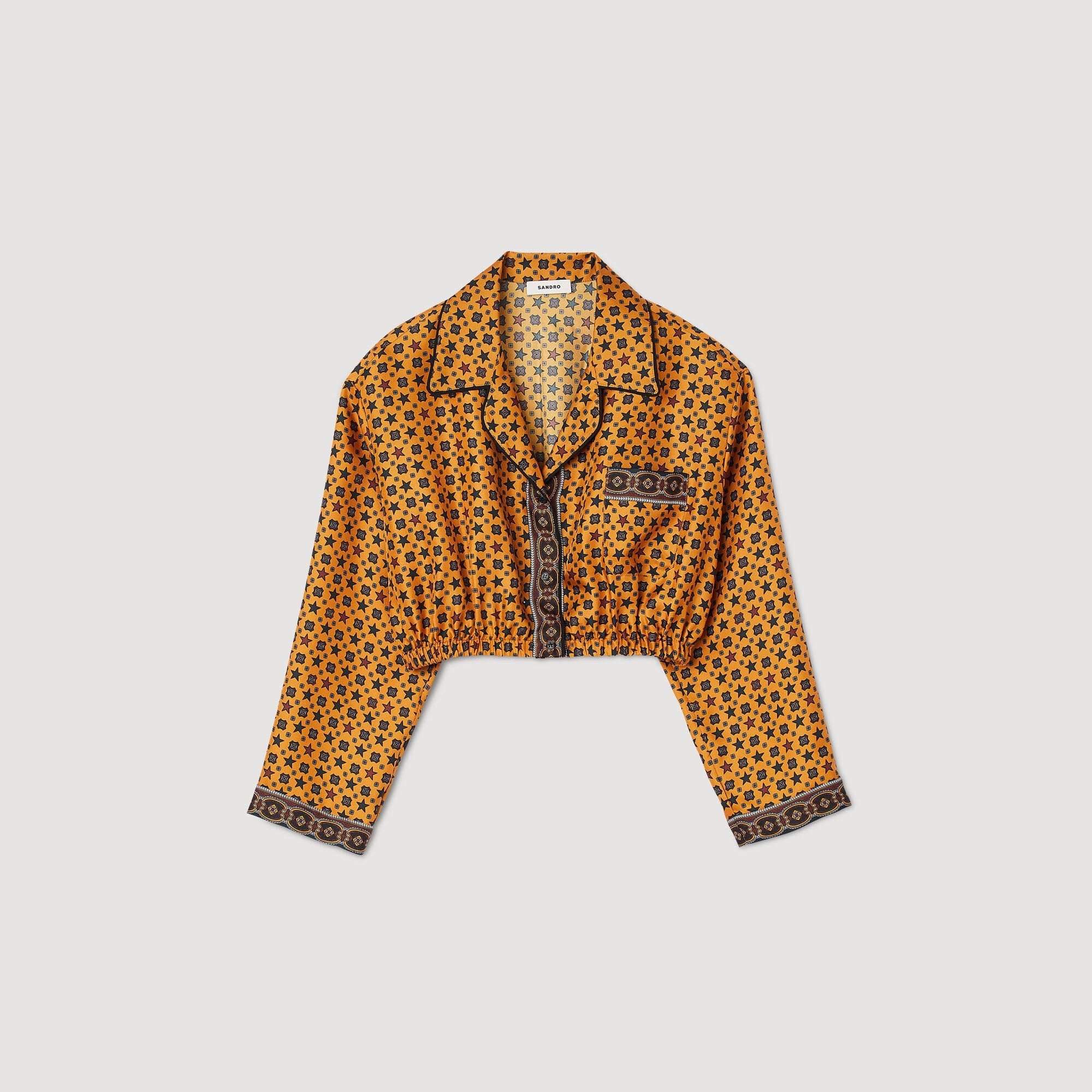 PRINTED CROPPED SHIRT - 1
