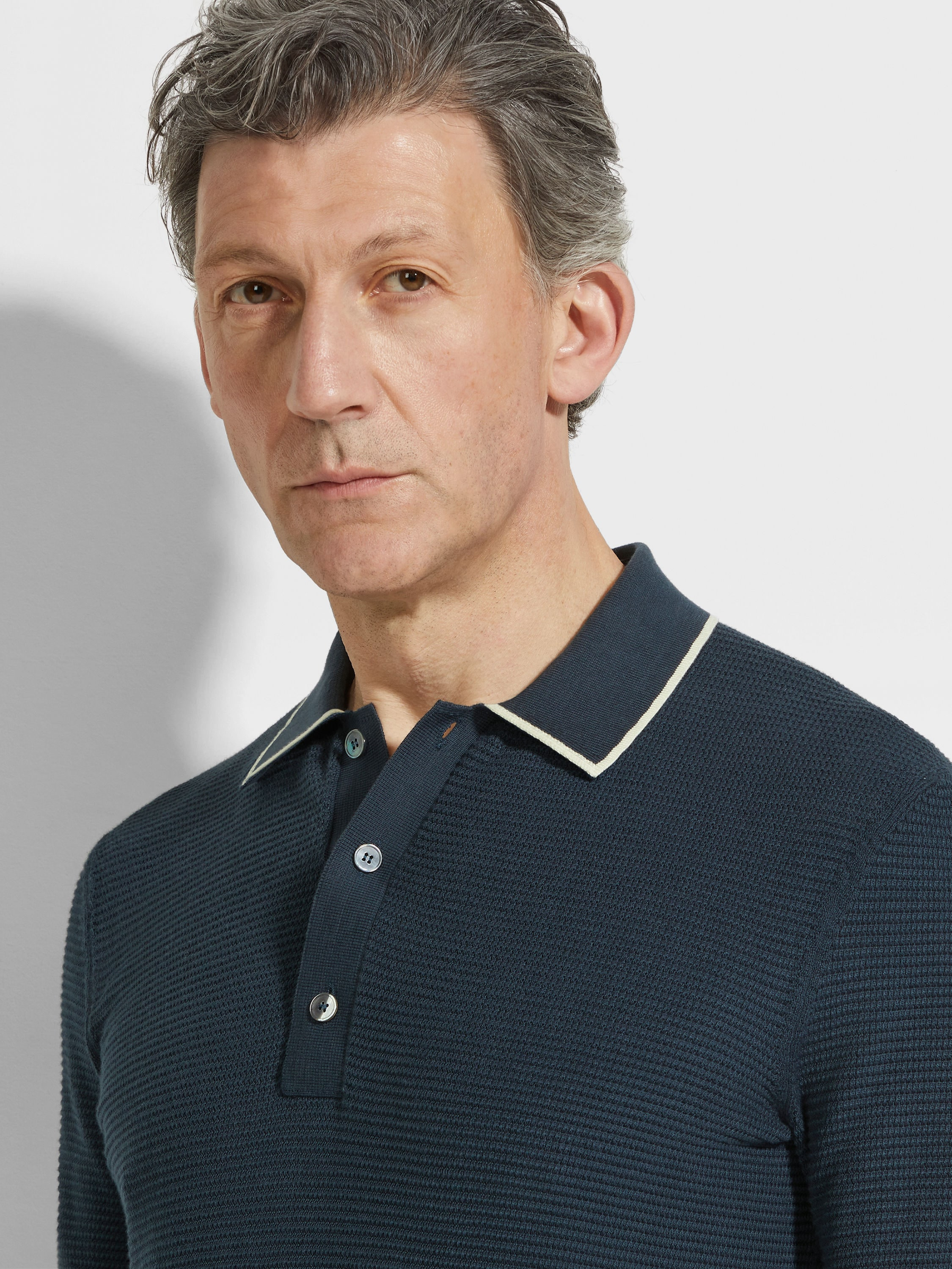 DARK TEAL BLUE PREMIUM COTTON POLO SHIRT - 2