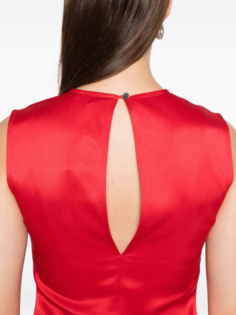 sleeveless asymmetric blouse - 5