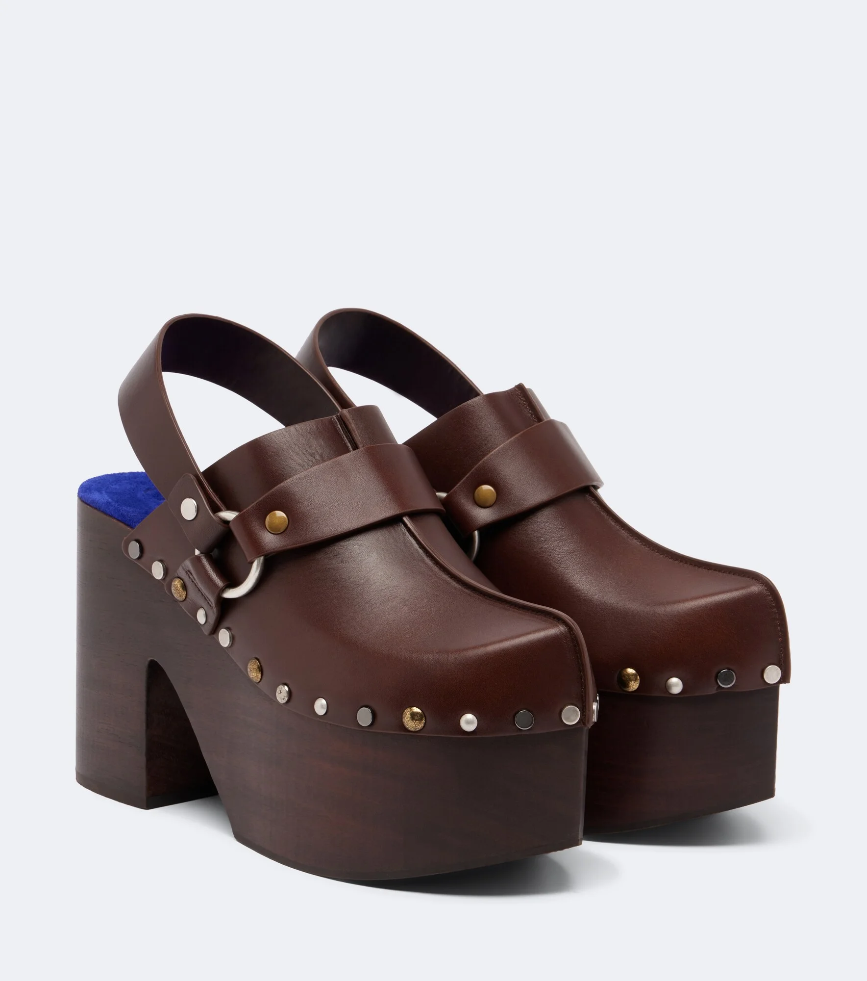 Talis leather platform clogs - 1