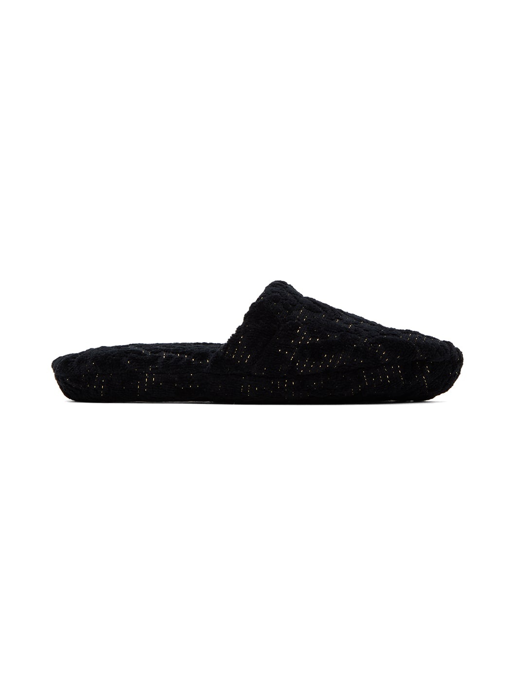 Black Barocco Slippers - 1